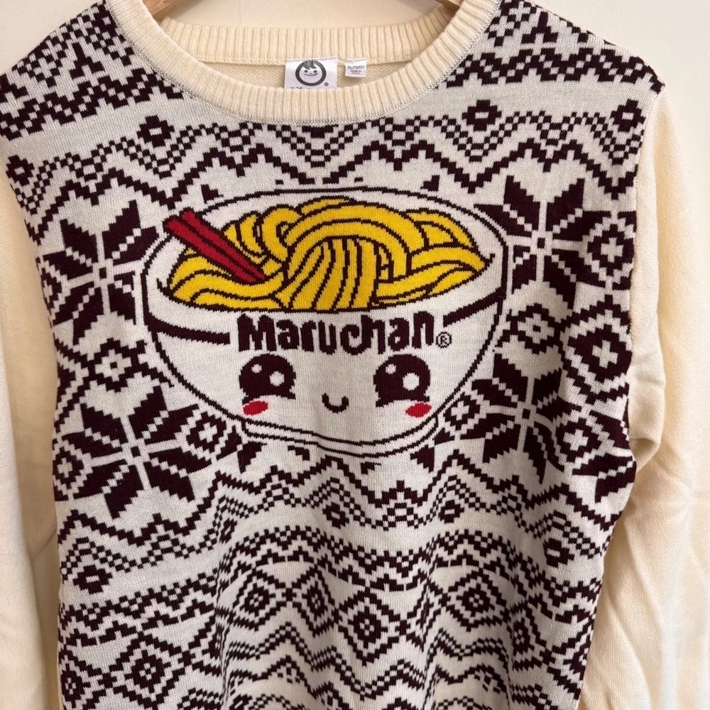 Maruchan Ramen Graphic Crew Neck Sweater Unisex Kids Size XXL